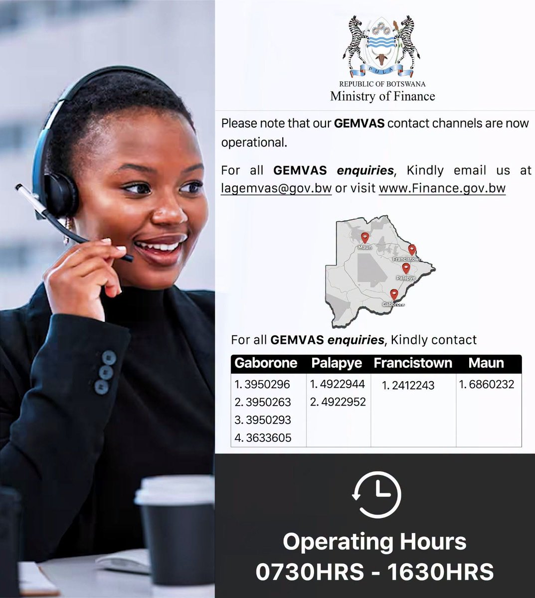 finance_bw's tweet photo. GEMVAS CONTACT CHANNELS NOW OPERATIONAL https://t.co/HoEBldxOR5