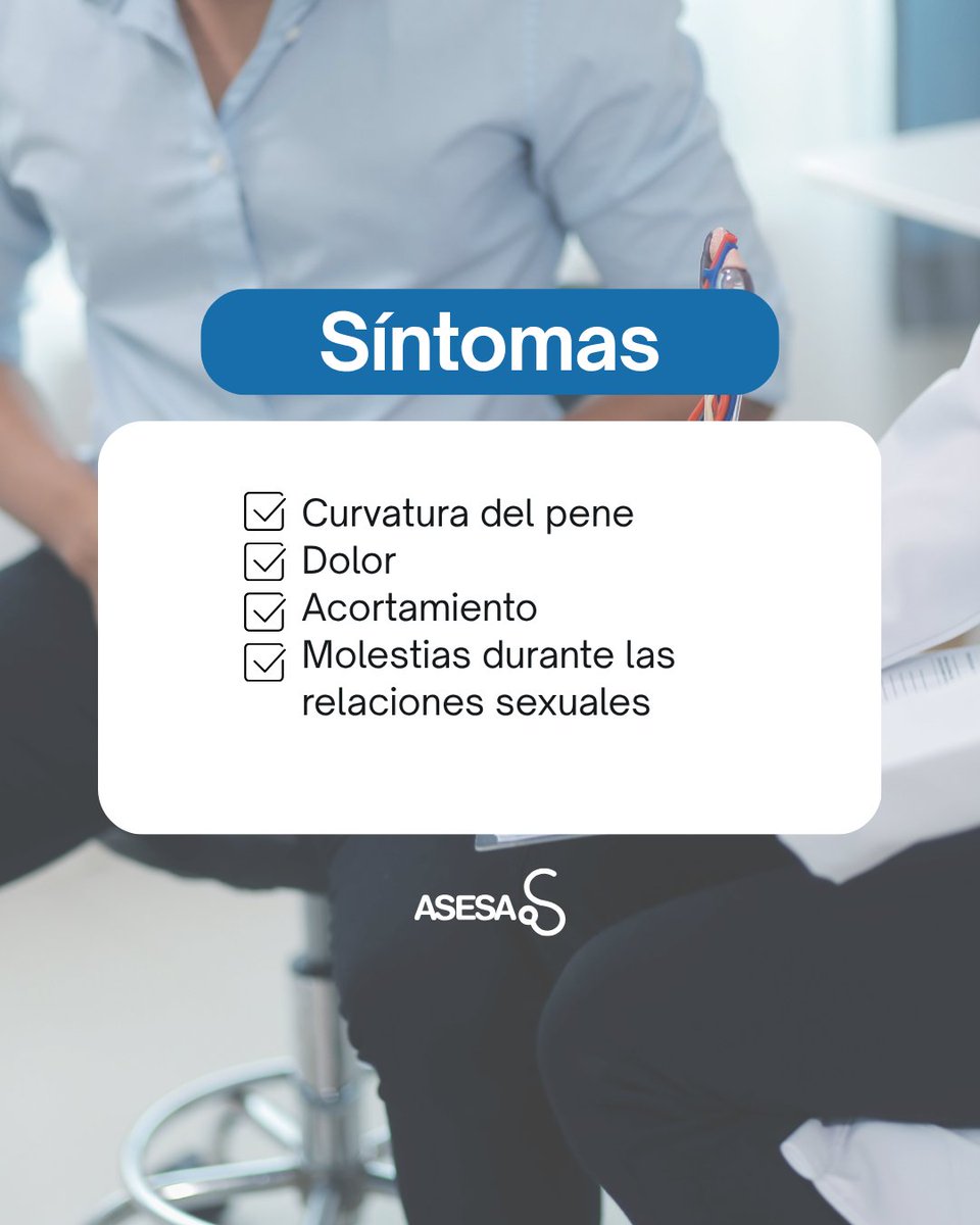 ASESAorg's tweet photo. La enfermedad de Peyronie puede provocar curvatura, dolor o alteraciones funcionales debido a la aparición de placas fibrosas en el pene.

La detección precoz y la valoración especializada son fundamentales. 👨🏻‍⚕️
IG: @asesa_org
#ASESA #Peyronie #saludmasculina https://t.co/oWotgMWyhP