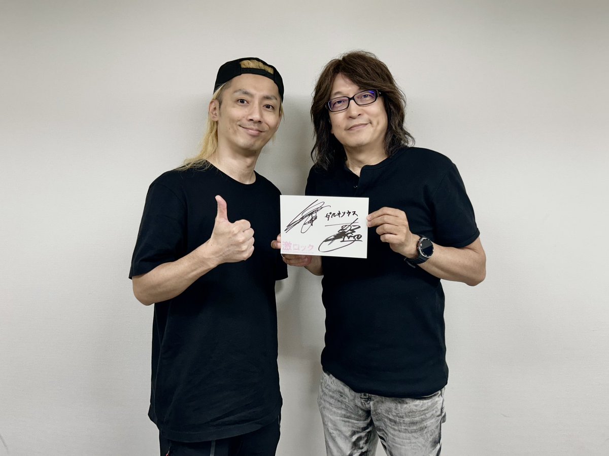gekirock's tweet photo. 7/15に14thフル・アルバム『A CRY FROM THE SKY ABOVE』リリース #GALNERYUS SYU（Gt）、Masatoshi "SHO" Ono（Vo）に取材敢行！
約2年ぶりのリリースとなる本作について、新たな意外性を楽しんでほしいという楽曲制作秘話や、ツアーへの意気込み等伺った模様は7月号誌面＆WEBに掲載。乞うご期待！ https://t.co/x4AsCqCjwc