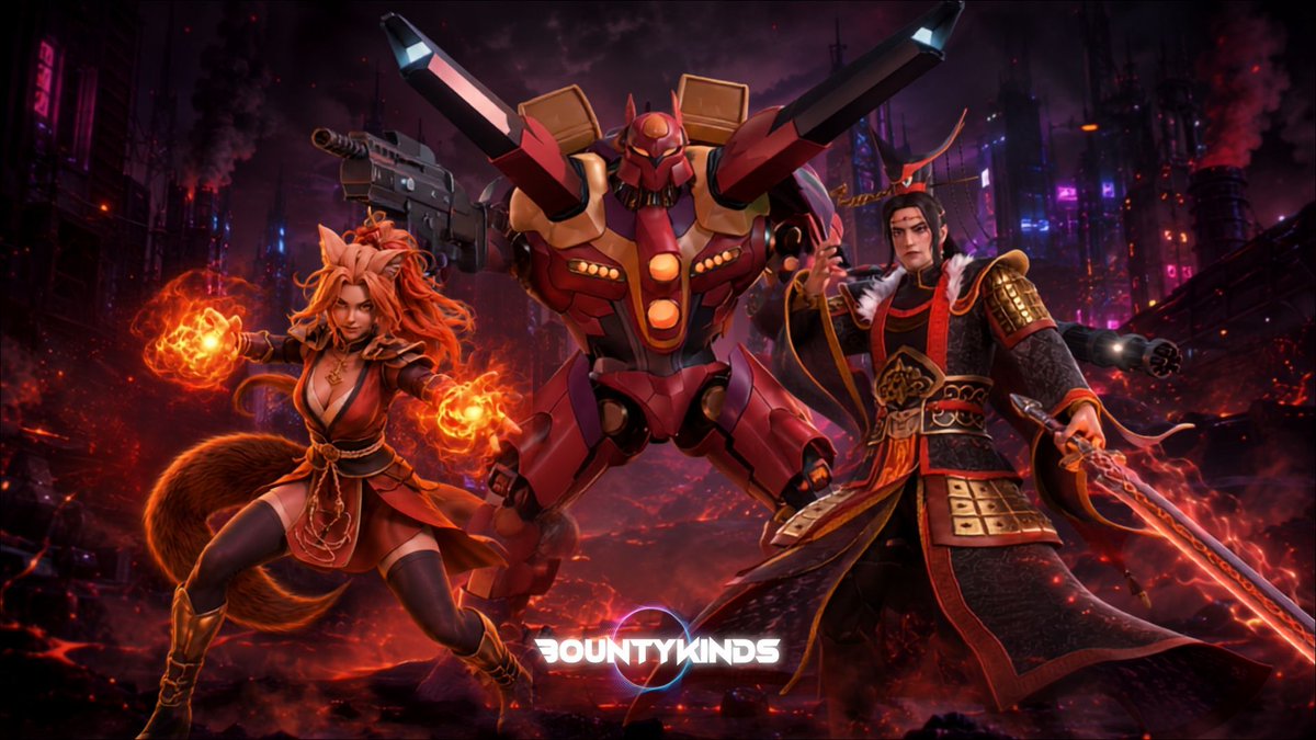 bountykinds's tweet photo. 🔥 Legends Are Forged in Battle! 🔥

The heroes of BOUNTYKINDS aren't just NFTs, they're also warriors, guardians, and strategists ready to lead you to victory.

Choose wisely, build your dream lineup, and conquer the battlefield as you climb the Dominion Rankings! 🏆⚔️

💬 Which character has carried your team the most?
#BOUNTYKINDS #GameFi #NFTGaming