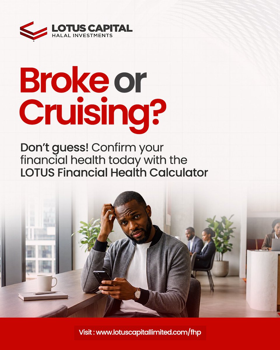 lotuscapitalltd's tweet photo. Red light or green light, are your finances good to go? Check your financial health today. https://t.co/y9iIg9mhTE
#lotuscapital #lotuscapitalltd #halalinvesting #financialcalculators #financialhealth https://t.co/SOjyxFAfvT