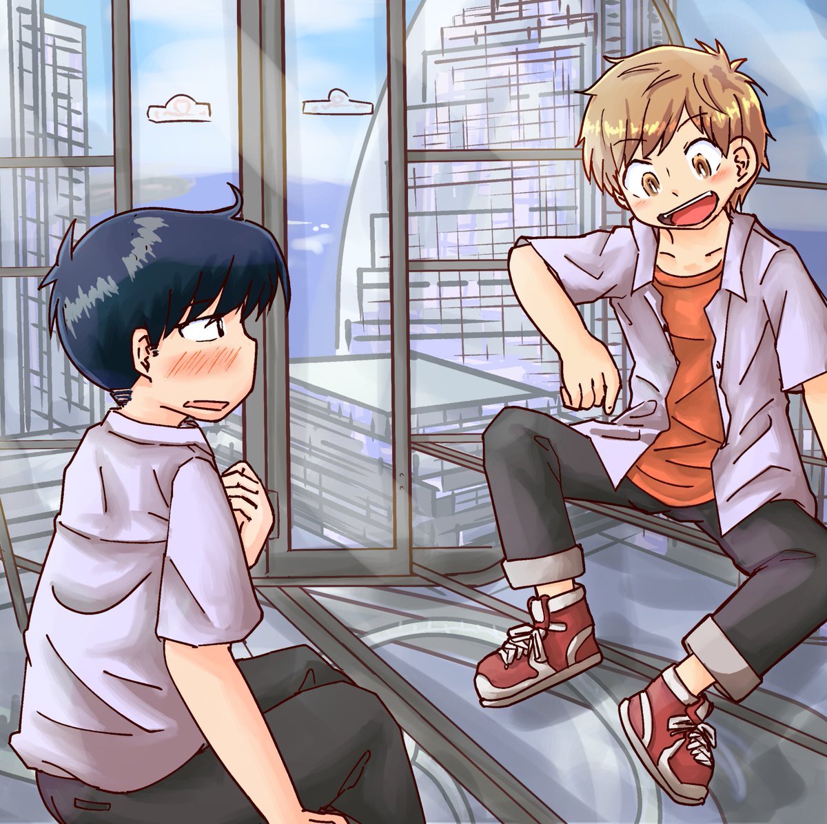 penta_cle's tweet photo. 中村くん６話であれだけ観覧車気にしてたから乗ったと思うんだよね
コスモクロックのシースルーのやつ

「ホラホラ見てみー！中村～！床まで透明！」
とか言われつつ中村は広瀬しか見てなさそー https://t.co/x1bsFZerxb