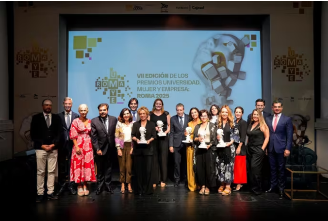 aemprende's tweet photo. 🙋‍♀️ Abierta convocatoria VIII edición de los Premios Universidad, Mujer y Empresa @pablodeolavide.

🏆5 categorías: STEM, Alta Dirección Empresarial, Emprendedora, Arte y Cultura y Deporte.

📅Candidaturas hasta 24 julio.

ℹ️https://t.co/wEIJtAnUQe

@ConsejoSUPO @DIPUSEVI @Cajasol https://t.co/QxEzpb1CpH