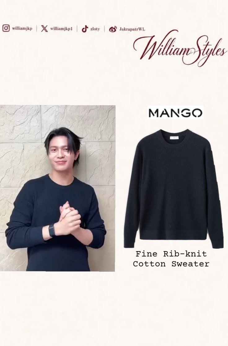 _WilliamStyles_'s tweet photo. |#williamstyles| 
X Update 

@Williamjkp1 

@Mango 
Fine Rib-knit Cotton Sweater 
Color: Navy Blue

#williamjkp https://t.co/SlrXXKvHOk