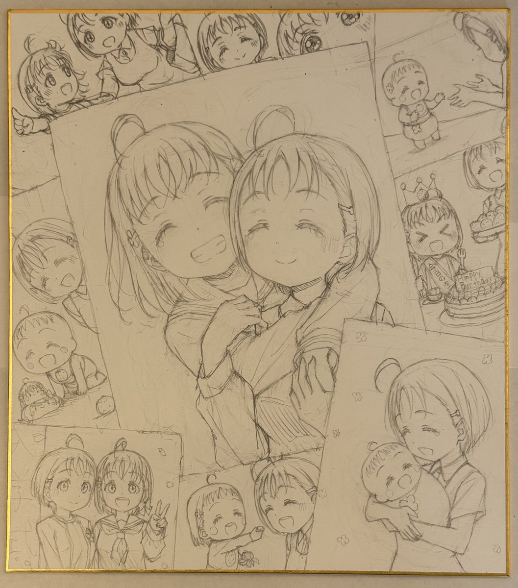 #このタグを見た人はラフ画とその完成絵を見せる 