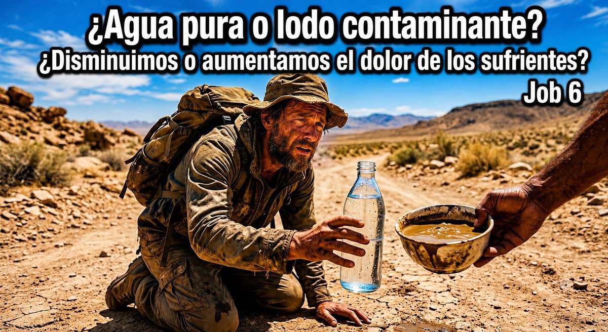 brunoraso's tweet photo. ¿Somos fuentes de agua pura para los sedientos peregrinos o solo ofrecemos el lodo de nuestros prejuicios y las espinas de nuestras descorteses palabras? ¿Disminuimos o aumentamos el dolor de los que sufren? #Job6
#rpSp (imagen IA)
👉 https://t.co/eLcO6TpZkU https://t.co/hOZmTeK7xJ