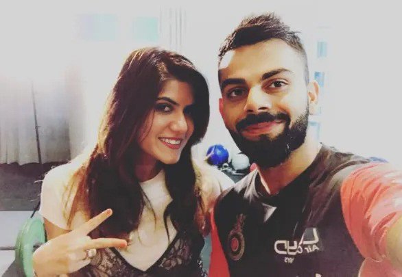 broskyxn's tweet photo. Kohli Saab selfie with Ananya Birla back from 2018. 🤯 https://t.co/yU8C2JivVb