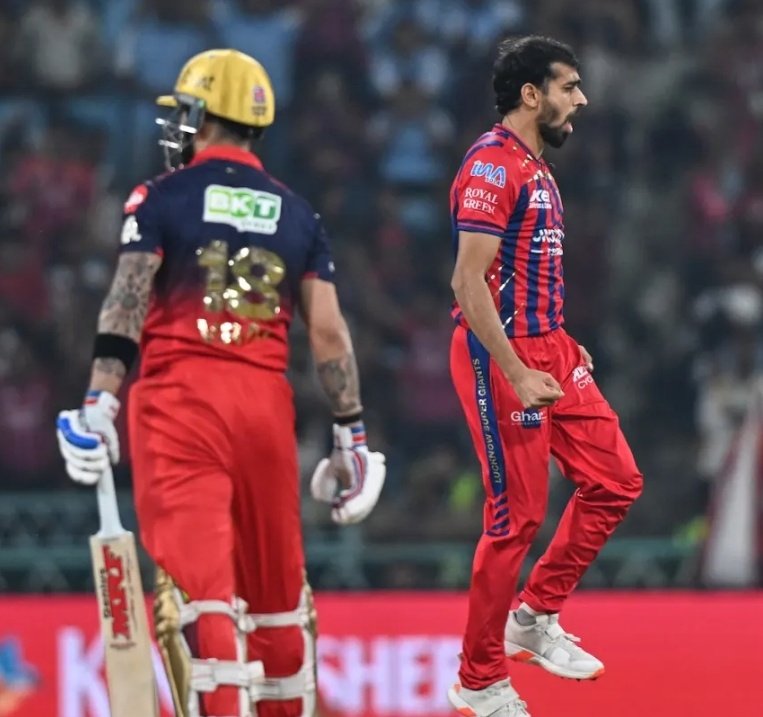 Vikrant_1589's tweet photo. 🚨 "DON'T HESITATE TO CONTACT ME ANYTIME" – VIRAT KOHLI 🚨

Question: You dismissed Virat Kohli. What did he say to you after match?

Prince Yadav: "After the match, Virat bhai came up to me with a smile and said, 'Well bowled, champ. Keep trusting your skills.' I was honestly speechless. Then he told me, 'This is just the beginning. 
keep working hard, and you'll have a long career and if you ever need any help or guidance, don't hesitate to contact me.' Those words meant more to me than the wicket itself."