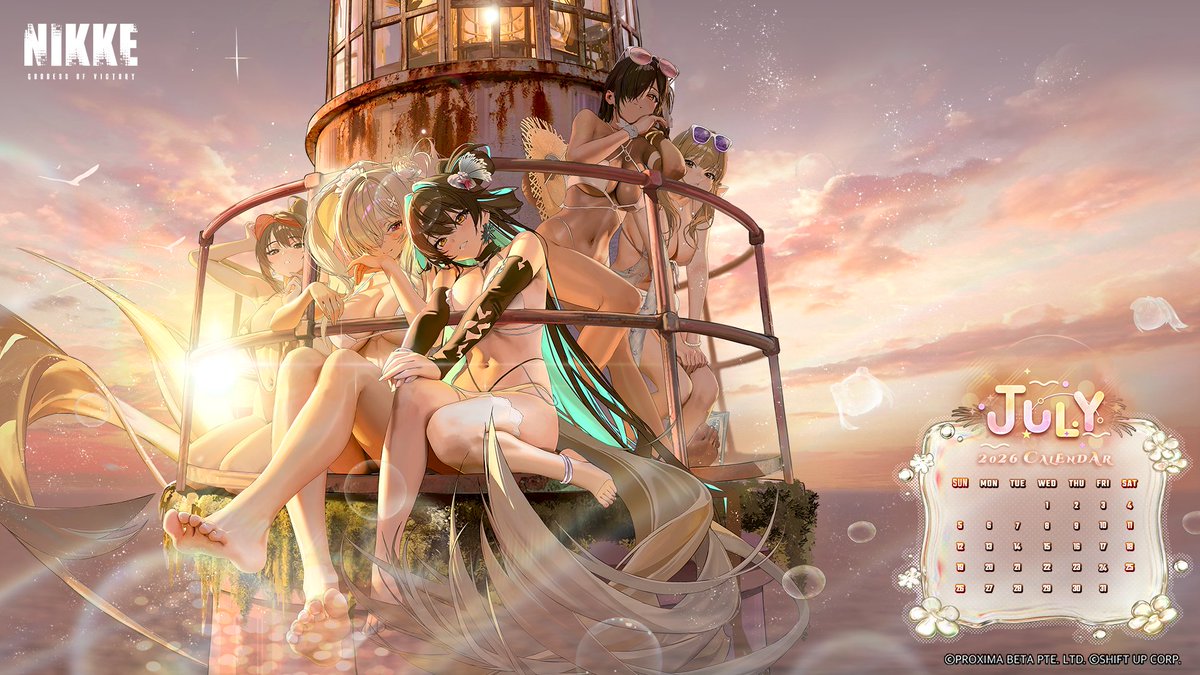 NIKKE_en's tweet photo. 【NIKKE Calendar】

July calendar is here! 

Commander, the summer adventure has officially begun. Will you spend this summer with Cinderella or Marciana for a relaxing island getaway~☀️

Save a copy of this free gift prepared by NIKKE now! 🎁

#NIKKE https://t.co/eAiP8E8OqU
