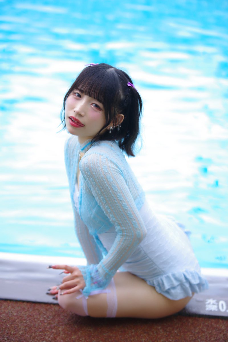 shinshingori's tweet photo. 2026/7/2@東京サマーランド
去年のビスケぶりに会いました
セクシー可愛かった🥰

#キンマー　
#星月陽葵
#あおいーキター
#近代麻雀水着祭2026 https://t.co/5AicwhTCJJ