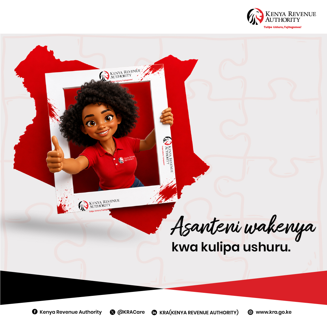 KRACare's tweet photo. As the filing season comes to a close, we would like to thank every Kenyan who filed and paid their taxes. 

Asanteni Wakenya 🙏🏾 https://t.co/xtwZzzTMpo