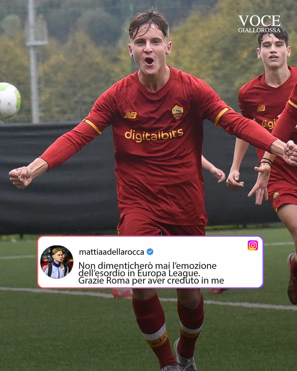 VoceGiallorossa's tweet photo. 🔚Primavera, Della Rocca saluta dopo nove anni: “Non dimenticherò mai l’emozione dell’esordio in Europa League. Grazie Roma per aver creduto in me”

#ASRoma #DellaRocca #Primavera

https://t.co/HGz56NNuRB https://t.co/AEc5WHrfs5