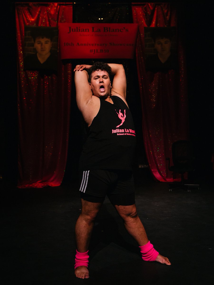 projectarts's tweet photo. Low ticket warning! 🚨 It's less than 4 weeks until Breadline return to their home base at Project with The Fattest Dancer at St Bernadette's. Running in the Cube from 28 July – 1 August. Book now via the link below.

“An excellent tribute to, and send-up of, the stage-school world… hilarious reinvention of the one-man show.” – The Irish Times ⭐⭐⭐⭐

Julian La Blanc could have been a star. A real bleedin’ contender he was. So how did he end up teaching these ungrateful little wagons in St. Bernadette’s Parish Hall Ballybough? Well, point your toes, pay your fees and he just might tell ya.

This legend of Dublin Fringe makes its Norma Desmond return reimagined as a one man spectacular. Written and performed by TKB.

Want bang for your buck? Click the link and grab a ticket to the next PAF Connects event in collab with Breadline, happening on 30 July! Make a night out of it with your mates: https://t.co/SmzSKm0xlL

28 July – 1 August | Cube 
Tickets €22/18 via the link: https://t.co/zaxtiqLkFr
Poster by Ste Murray

IDs in ALT Text.