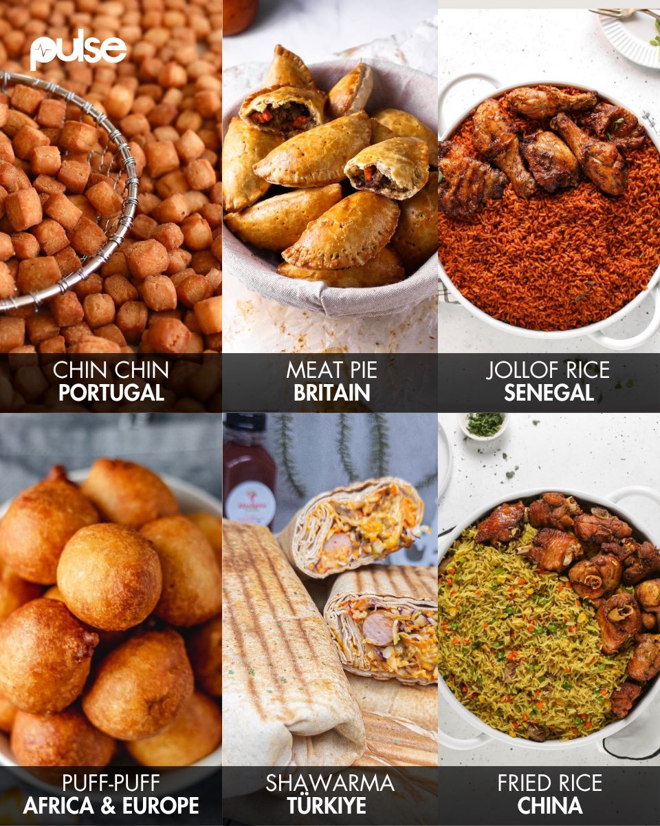 PulseNigeria247's tweet photo. 6 foods you thought were Nigerian, but aren’t. 🇳🇬❌

Which one surprised you the most? https://t.co/A8MkOh7BYf