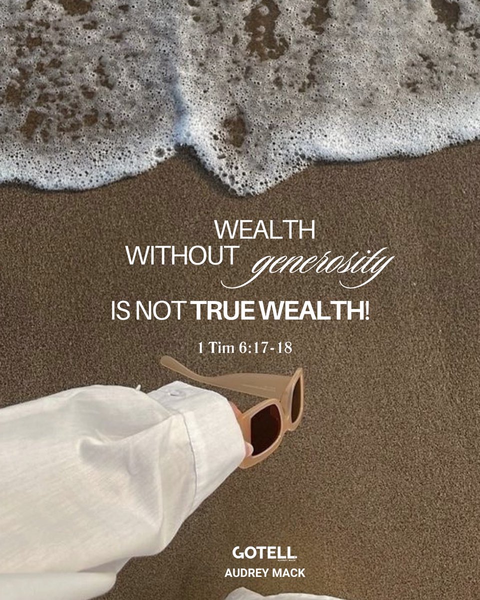 AudreyGoTell's tweet photo. True wealth is not measured by what we accumulate, but by what we are willing to give away.
A generous heart reflects the heart of God.

La véritable richesse ne se mesure pas à ce que nous accumulons, mais à ce que nous sommes prêts à donner.
Un cœur généreux reflète le cœur de Dieu