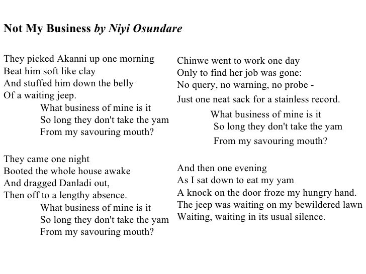 Samuel_Akorede_'s tweet photo. @camelaeto See Not My Business Poem selected 🔥
Resonates perfectly with the current state of the country. https://t.co/t9F5e1xuXz