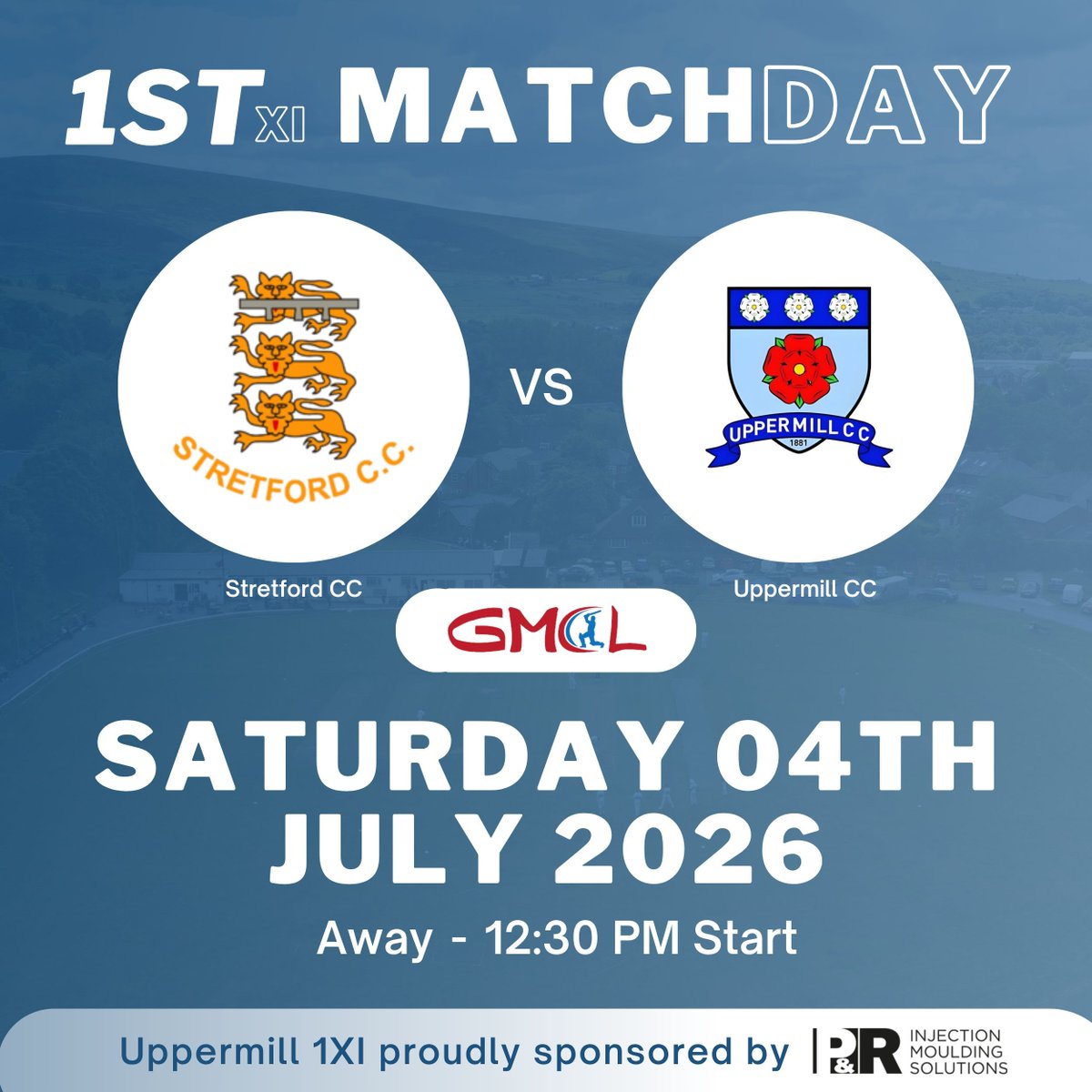 uppermillcc's tweet photo. MATCHDAY 🏏

Stretford CC vs Uppermill CC
🗓 Saturday 4th July
⏰ 12:30 PM
📍 Away

Another key away fixture.

Stay with us — your support drives us. 

#upthemill #ucc https://t.co/C7qy9OTDc6