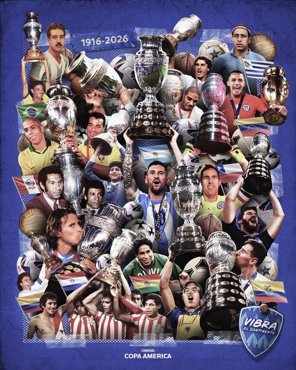 CopaAmerica's tweet photo. Una imagen, 110 años de historia 🏆✨ https://t.co/nF9Hoyio4y