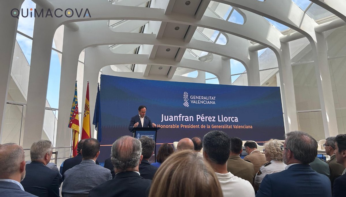 QUIMACOVA's tweet photo. 👥Desde QUIMACOVA hemos asistido hoy a la presentación de la estrategia de defensa de la Comunitat Valenciana en el marco de la CEV.
El acto ha contado con la participación de la Generalitat Valenciana y del tejido empresarial.
Más info: https://t.co/MjrtE3HdKd https://t.co/r3fuaITDJJ