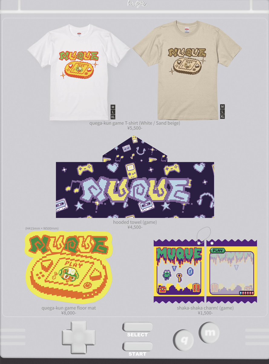 GOODS INFO // 「muque FANCLUB LIVE team qrog - STAGE1 -」GOODS