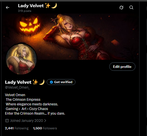Velvet_Omen_'s tweet photo. 1,500 amazing people... 

Thank you from the bottom of my heart. I know I still have a long way to go, but one day I'll look back at this moment and smile. 

Here's to chasing dreams together. 

#VTuber #Streamer #Gaming #OC #moots https://t.co/MuMHZUySZk
