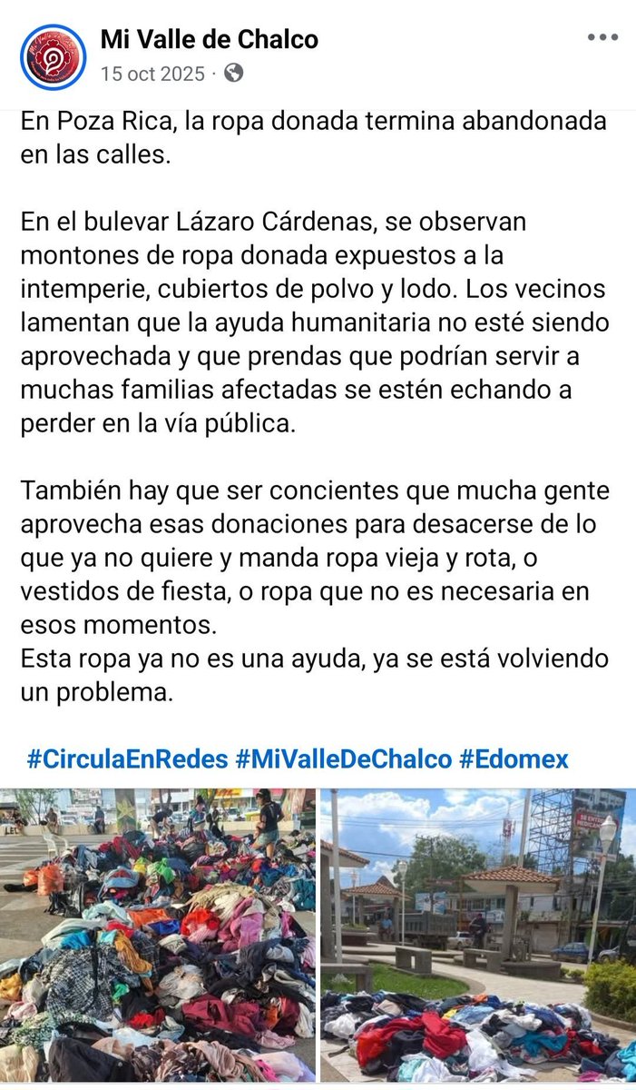 jefferlittle's tweet photo. @Cinco_Zavala Lo que quieres es crear odio. Esto igual pasó en chile y no veo un video tuyo hablando de esa 16 toneladas de ropa. https://t.co/YhtfVLBhSU