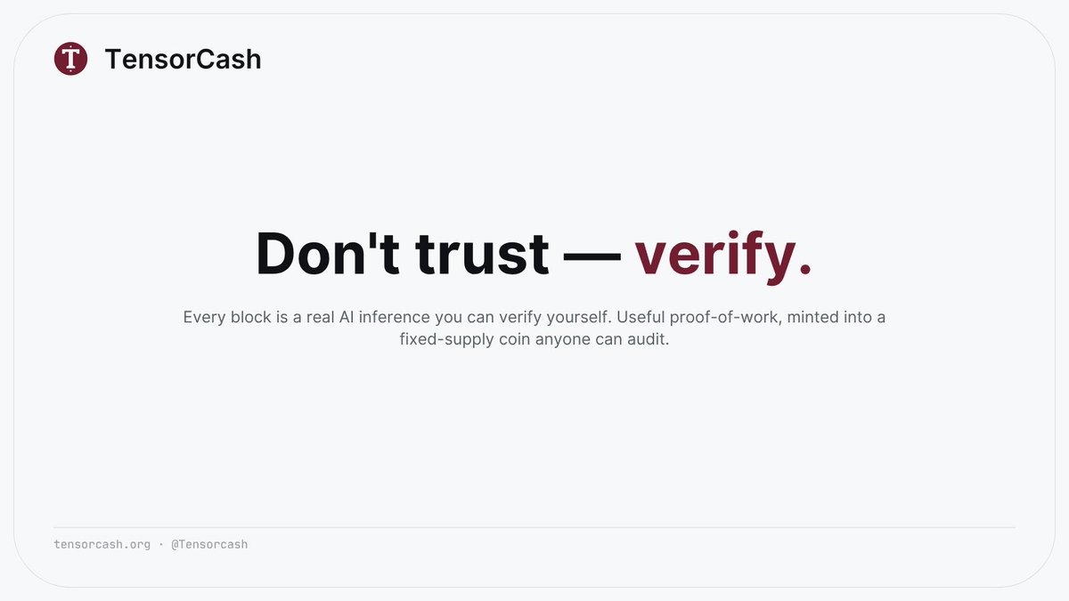 TensorCash tweet media