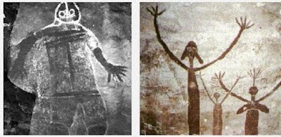 Ovniologia01's tweet photo. No mundo todo é possível encontrar pinturas rupestres representado enigmáticas figuras antropomórficas. Pura coincidência? Interpretação errônea? Se viam o Sol, pintavam o Sol. Se viam o gado pintavam o gado. O que eles quiseram então pintar aqui? 🤔🤷 https://t.co/PAaWofSDW1