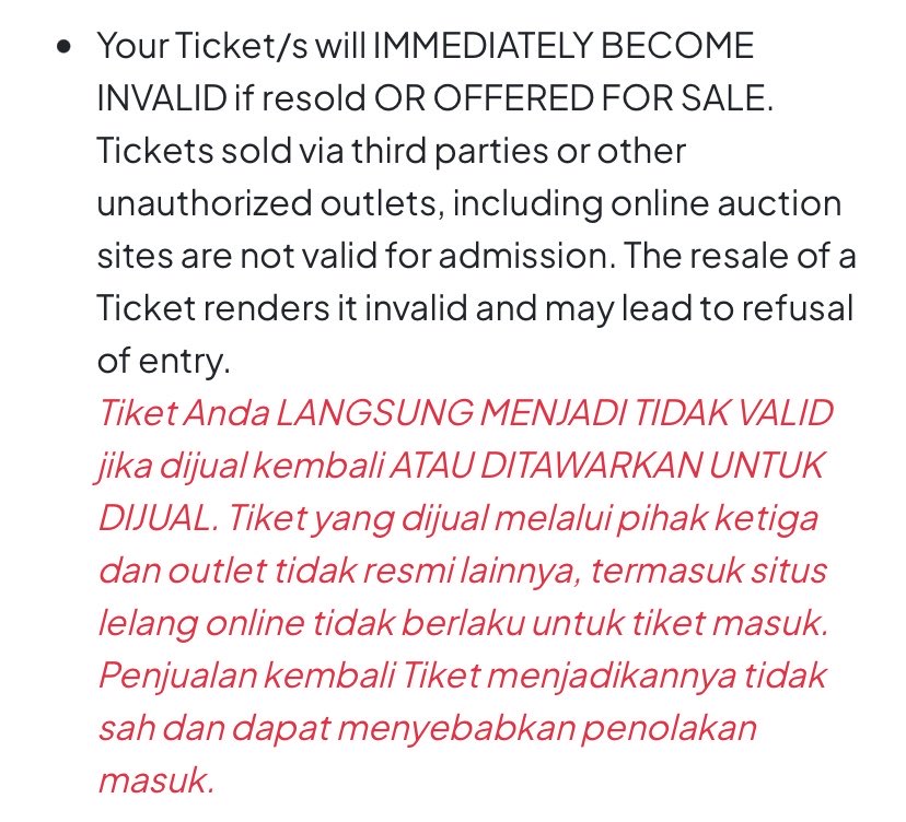 taesaniehyun's tweet photo. stress bisa beli 6 tiket 1 email tapi ga bisa di wts in ke pihak ke3, tnc nya ga masuk akal https://t.co/glNYPp1Fcz