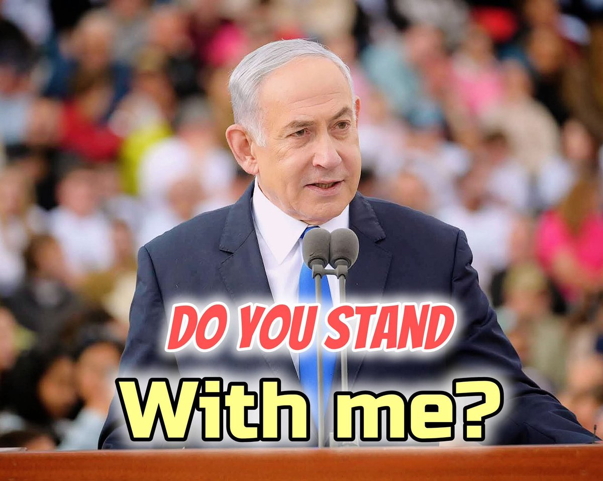 heart_ISR's tweet photo. To be honest, Don't lie.

Do you stand with Benjamin Netanyahu?

Yes or No https://t.co/Bk399GBRyU