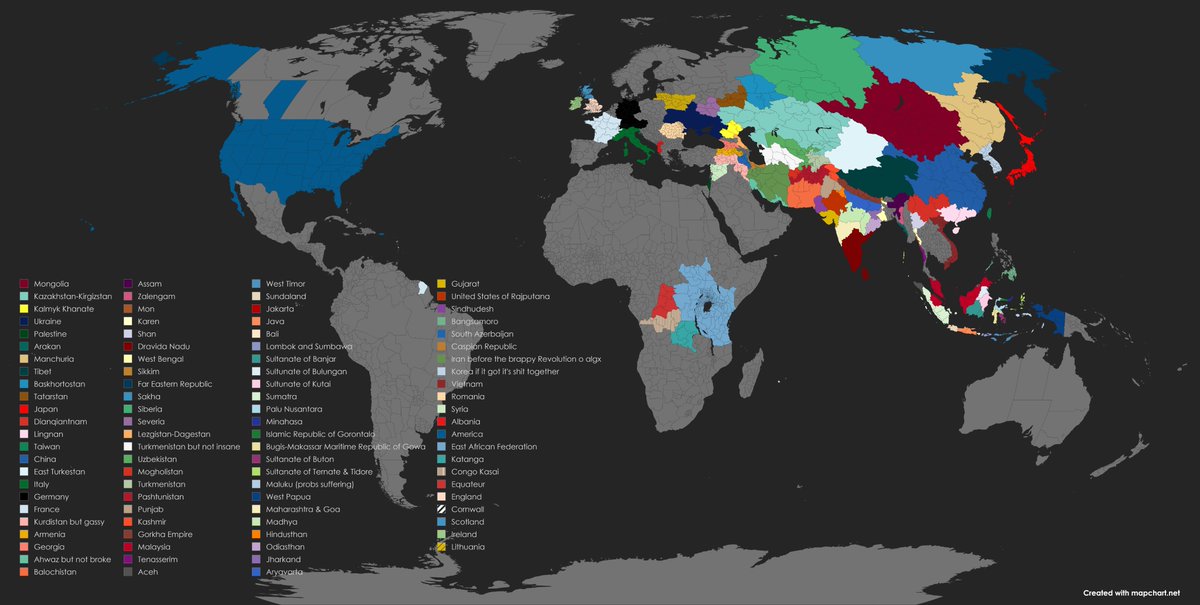 mhtn_Mongol_Bun's tweet photo. i have revised my #WHQLESQME #GASSY map of the ideal world. W or L, and which of these #SHITHOLES would you live in? sorry i tried to do more for europe but i know jackshit bout europe https://t.co/5ERigCb2uD