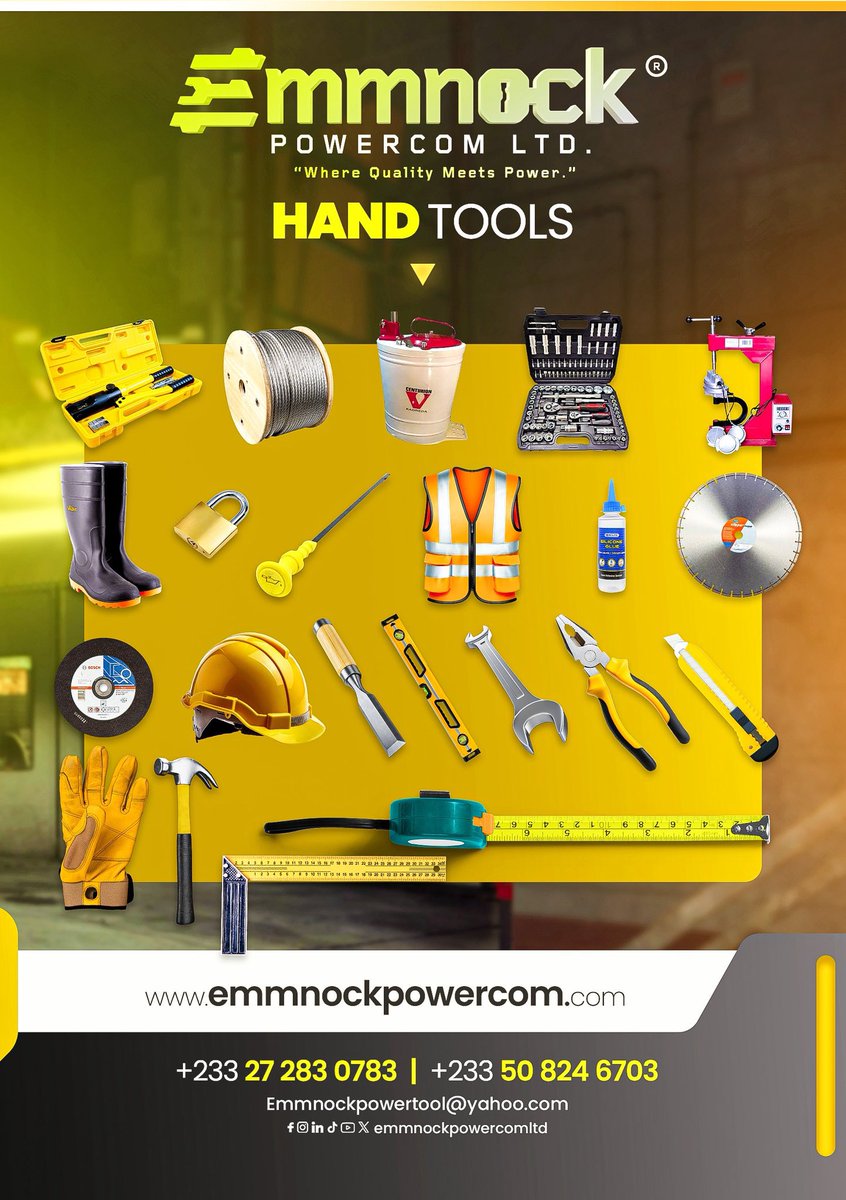 waterr_bagg1_N's tweet photo. All hand-tools at EMMNOCK POWERCOM LTD, have been categorized based on professions.
Find yours, and find @Scripp_T 💪❤️
Text or call: 0272830783
#Eptools #Emmnock https://t.co/3QAvAYXoHC