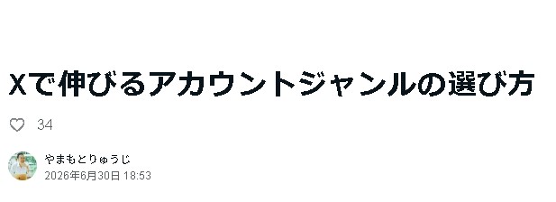 tarokib's tweet photo. 記事の「頑張る量より、どこで頑張るかが大事」の意味に、なるほどと思いました。

例えば、山奥で最高にうまい弁当を作っても、人が通らなければ売れない。
店主が「唐揚げへの愛が足りない」と悩んでも、たぶん問題は唐揚げではなく立地。

Xも同じで、伸びない原因が努力不足ではなく、ジャンル選びにあることも多い。

ただ、稼げるからと全員がAI副業を発信すれば、コンビニのおにぎり売り場状態になる。
梅、鮭、昆布と違って見えても、遠目では全部三角形。

だから大切なのは、「誰に、どんな方法で、どんな立場から語るか」。

何度も失敗した人には、成功者とは違い「ここでつまずくよ」と教えられます。
自分の遠回りや失敗も、あとから来る人にとっては道路標識になる。人気の市場と自分の人生が重なる場所を見つけることが、本当のジャンル選びなのだと感じました。