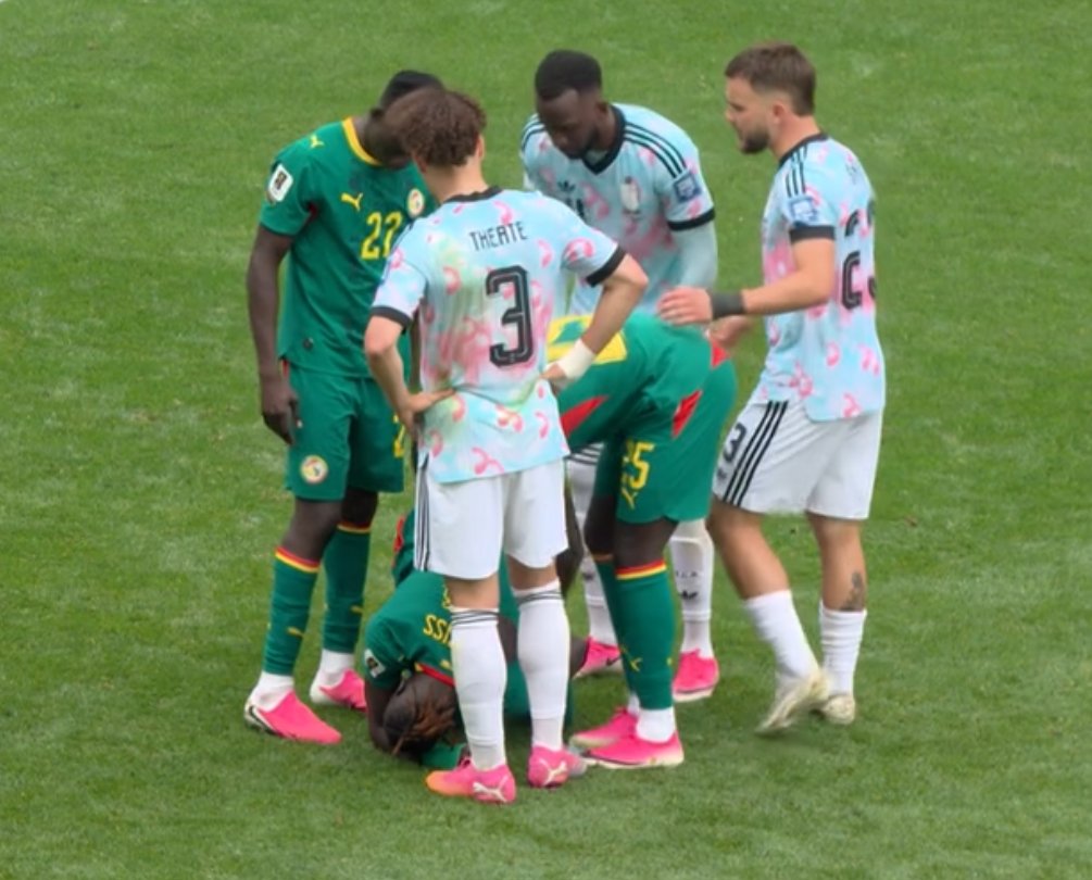 TheRealMarroqui's tweet photo. Un vrai sรฉnรฉgalais, s'il ne quitte pas le terrain, il s'allonge en pleurnichant ... Rektum ๐ธ๐ณ๐ฎ
#SENBEL #ุงูุณูุบุงู #Belgique #DAKAR #BELSEN #Ciss https://t.co/ga8WvlJF71
