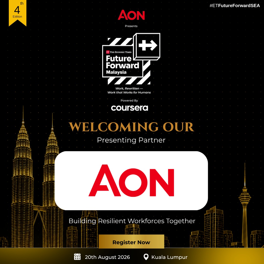 ETHRWorldSEA's tweet photo. We are proud to welcome Aon as the Presenting Partner for the 4th edition of Future Forward Malaysia 2026.
Know more: https://t.co/o0zUG5rQoy
#ETFutureForwardSEA #Aon #FutureOfWork #HRLeadership #WorkforceTransformation https://t.co/8SnxDJp3uA