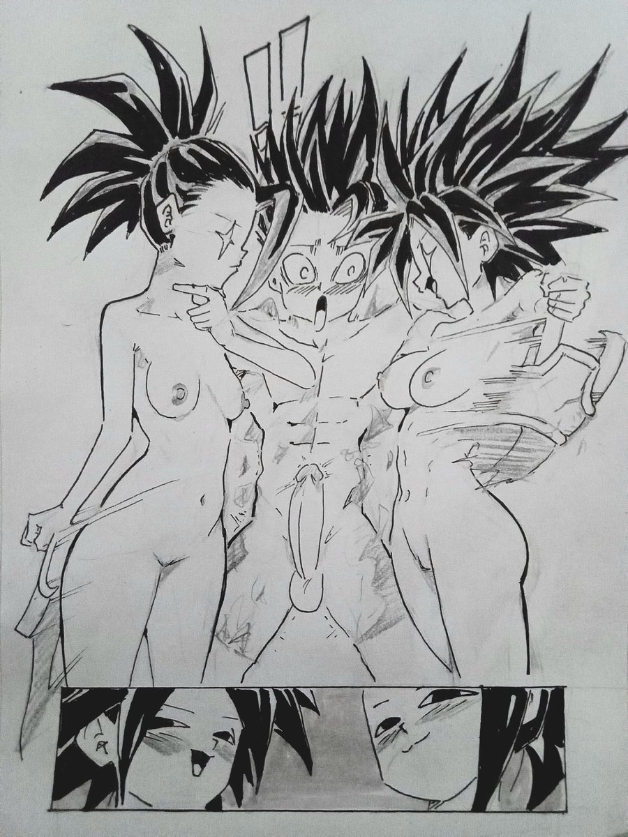 WAGzz0815's tweet photo. Cabba is invited by Caulifla and Kale to a special training session. https://t.co/1bOmKKQWbw