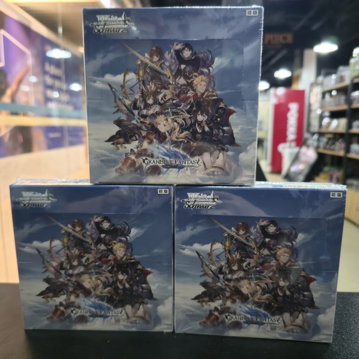 Cardboard_CS's tweet photo. Weiss Schwarz Granblue Fantasy Booster now available!

#tcg
#tradingcardgame
#cardboardcollectible
#sgcardshop
#weissschwarz
#weissschwarztcg https://t.co/an49tZOUkW