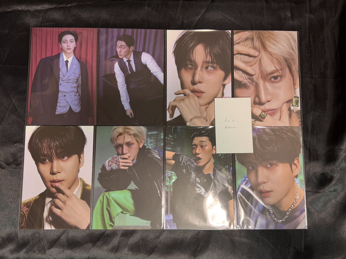 Gvv_o_'s tweet photo. ATEEZ アルバム golden hour Part.5 封入 トレカ ポスカ 交換

求￤画像3枚目トレカ/💖>👑
ポスカ/Dverヨサン
譲￤ホンジュン・ソンファ・ユノ・ヨサン・サン・ジョンホ

✧郵送交換>8/5.6ペンミ手渡し
✧同異種可
✧同日発送希望
✧リプ､DM お願いいたします🌟 https://t.co/ootH49sn0C