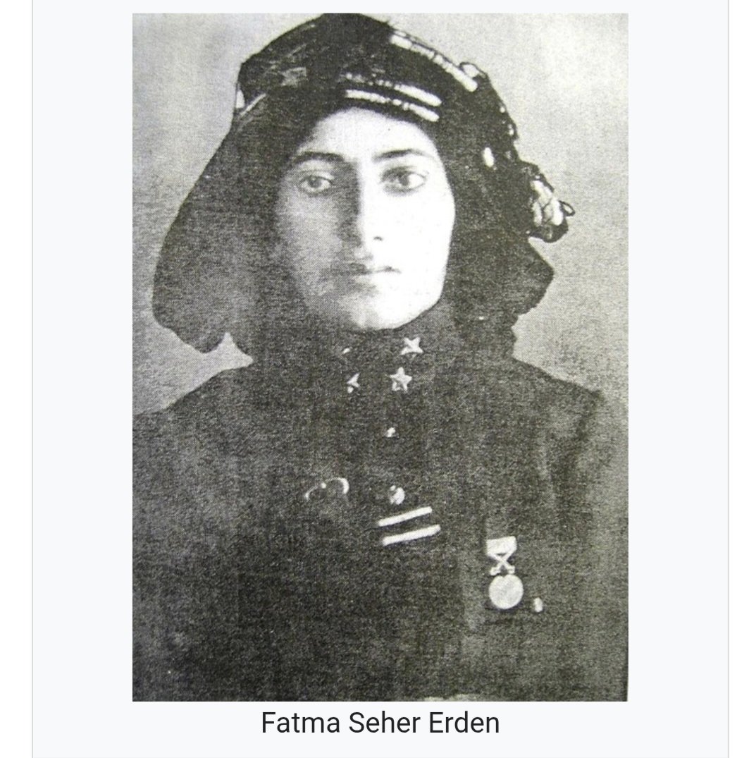 metinaslim's tweet photo. Milli kahraman KaraFatma İstiklal Savaşı'nda üç sene hizmet etti ve 300 kişilik bir müfrezeyi yönetti. İzmit'in düşman işgalinden kurtuluşunda rol oynadı; ardından I ve II. İnönü Muharebesi, Sakarya ve dumlupınar  savaşlarına katıldı. İstiklâl Madalyası sahibidir. https://t.co/ZeSDhyM058