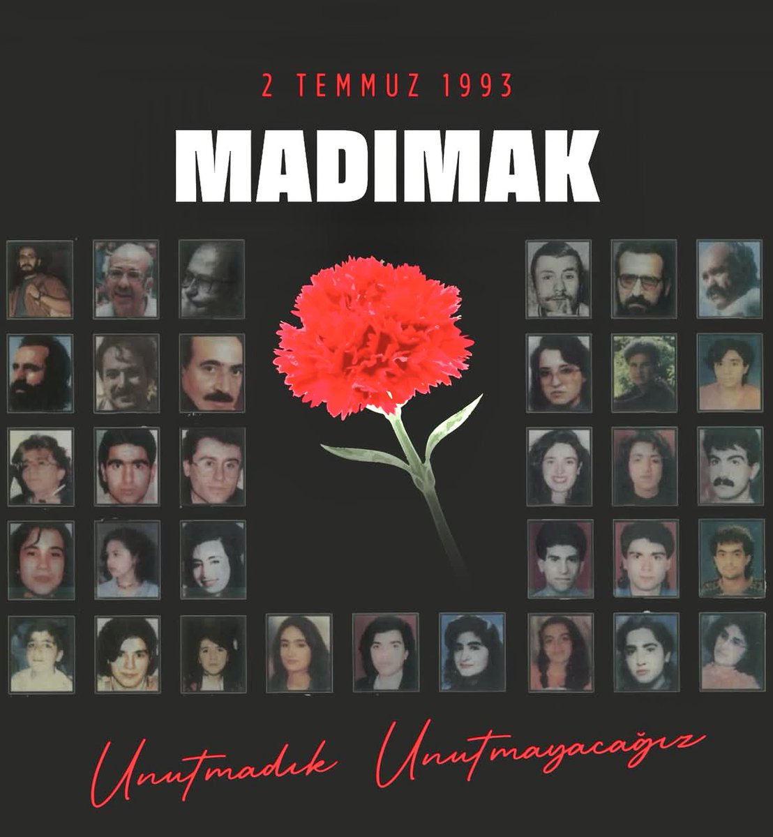 baskomsernevzat's tweet photo. Unutma. Unutma ki bir daha yaşanmasın. 2 Temmuz 1993 Madımak Katliamı https://t.co/BFINZdmyLj