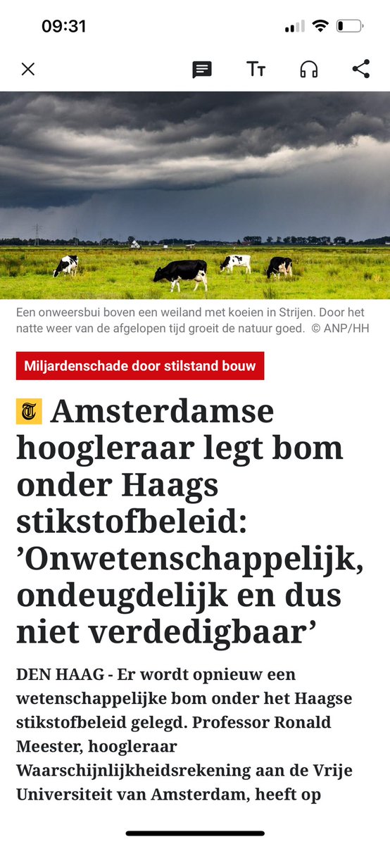 1234janneman's tweet photo. Jaimi van Essen (stikstof minister)staat zwaar voor lul!!!!!

Zijn ministerie heeft aan Europa doorgegeven dat 80% van Natura 2000 gebieden goed tot zeer goed zijn.

Met andere woorden we worden bedonderd met maatregelen voor stikstof.
Je toetst toch op basis van werkelijke staat ipv fictieve niet betrouwbare en onwetenschappelijke feiten.

Dus 20 miljard door het putje en bewust boeren uitroeien.

Nederland wordt WAKKER , opzouten met deze incapabele coalitie!