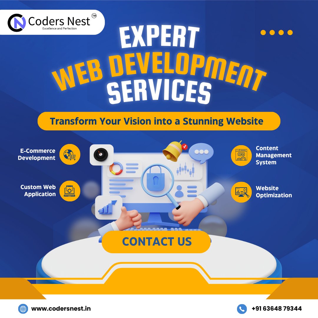 CodersNest70901's tweet photo. ๐ฑ๐ CODERS NEST โ EXPERT WEB DEVELOPMENT SERVICES
๐ Contact Us: +91 63648 79344
๐ Visit Us: https://t.co/Vg2xXj5sS6
#CodersNest #WebDevelopment #WebsiteDevelopment #CustomWebDevelopment #ECommerceDevelopment #CMSDevelopment #WebsiteOptimization #WebApplications #Responsive https://t.co/BoZgvr1NFX