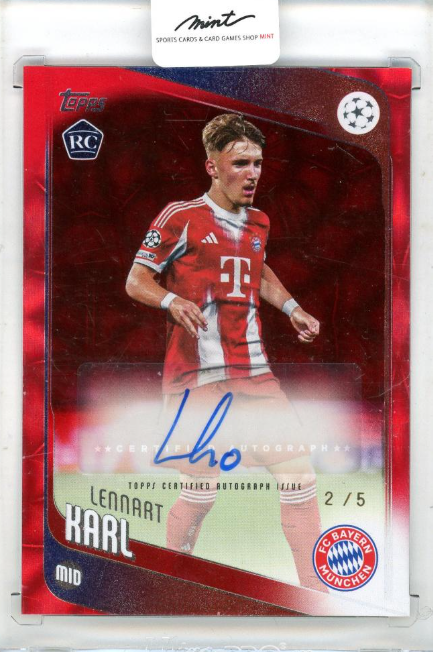 入荷情報】 2025‐26 Topps UEFA CLUB Competitions Lennart Karl