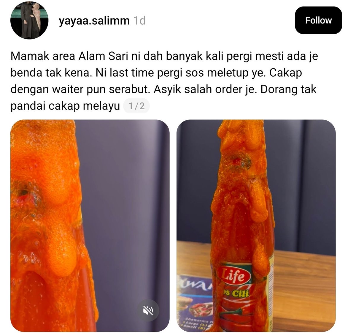mynewshub's tweet photo. Benda ni boleh jadi kalau dia topup sos. 

Sos lama kekal kat bahagian bawah. Tambah sos baru. 

Lama2 sos yang paling bawah expired berjangkit kat sos yg baru ditopup.....

Biasanya diaorang top up sos murah....

KOMEN NETIZEN https://t.co/nYTLRWnda2