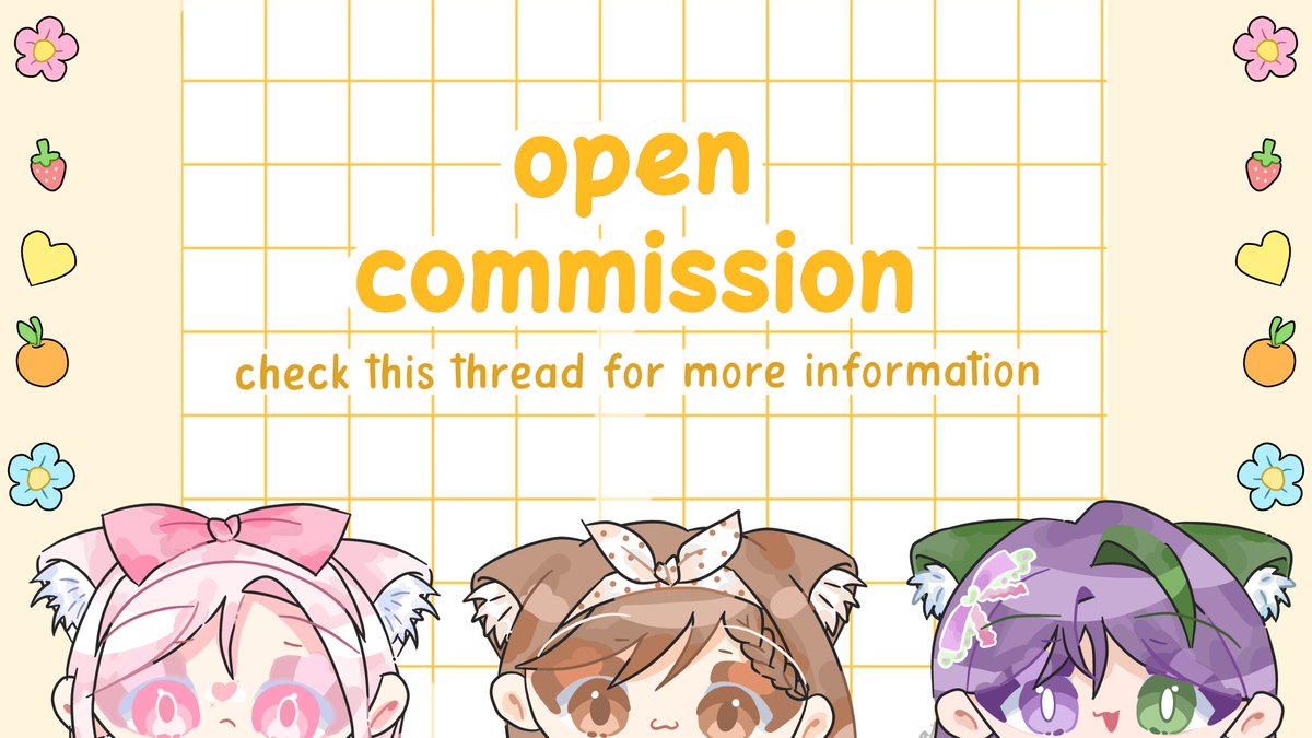 lemmonchesecake's tweet photo. ✨------COMMISSION OPEN------✨

🌷🌷🌷Hawooo semuaaa!! 🌷🌷🌷
-----------------------------------------
Kali ini aku open commission untuk lokal yaaa, info selengkapnya bisa dilihat di bawah ⬇
#commissionopen #artidn 
1/2 https://t.co/U6UmFsu8aV