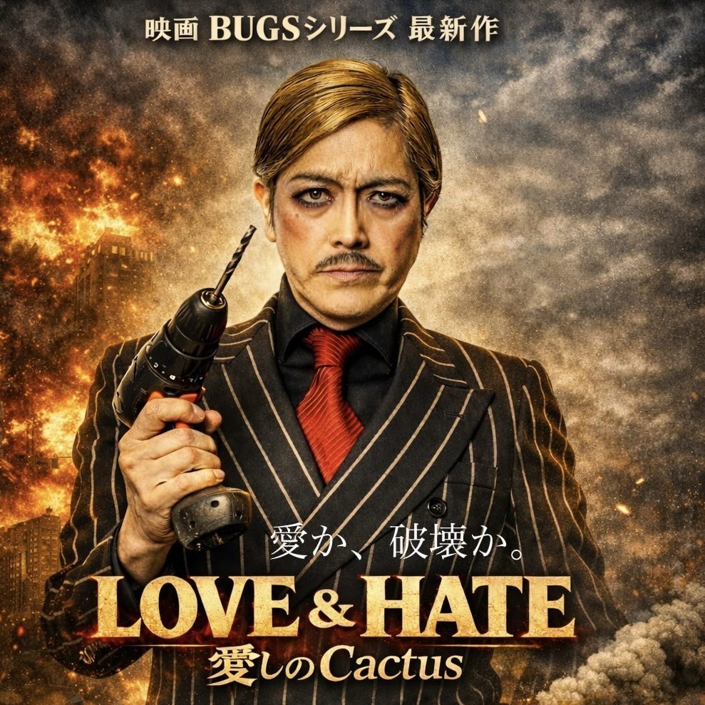 chemicalpops's tweet photo. 【ご報告】
映画BUGSシリーズ最新作『LOVE＆HATE 〜愛しのCactus〜』の撮影が6月よりスタートしていますが9月の撮影に向け作品の更なるグレードアップの為キャンプファイヤーにて明日4日20時〜クラファンがスタートとなります。皆様ご協力の程何卒よろしくお願い致します！
https://t.co/uWhiThs8YL https://t.co/cYxFWAFLoS