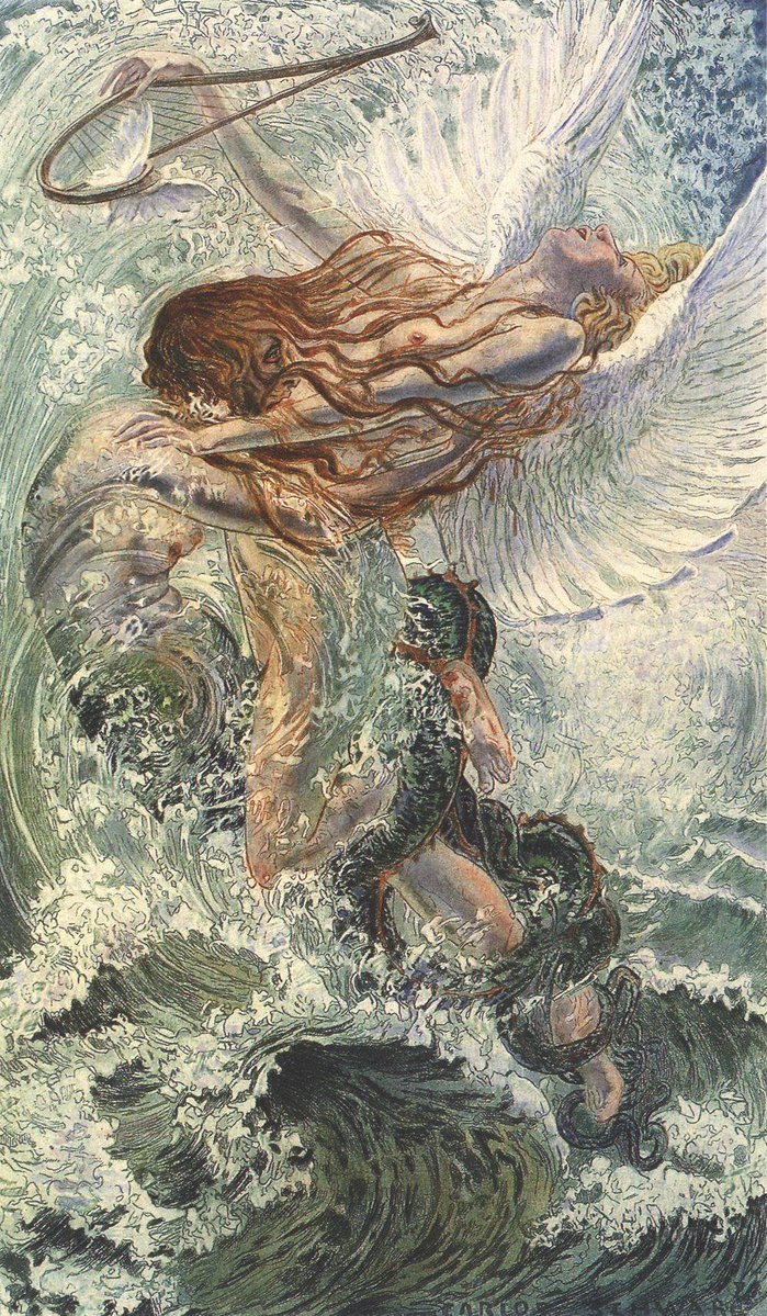 ArtorOtherThing's tweet photo. Baudelaire’s Les Fleur du Mal, 1900/07 by Carlos Schwabe (German, 1866–1926) https://t.co/SRcnzuZ4b6