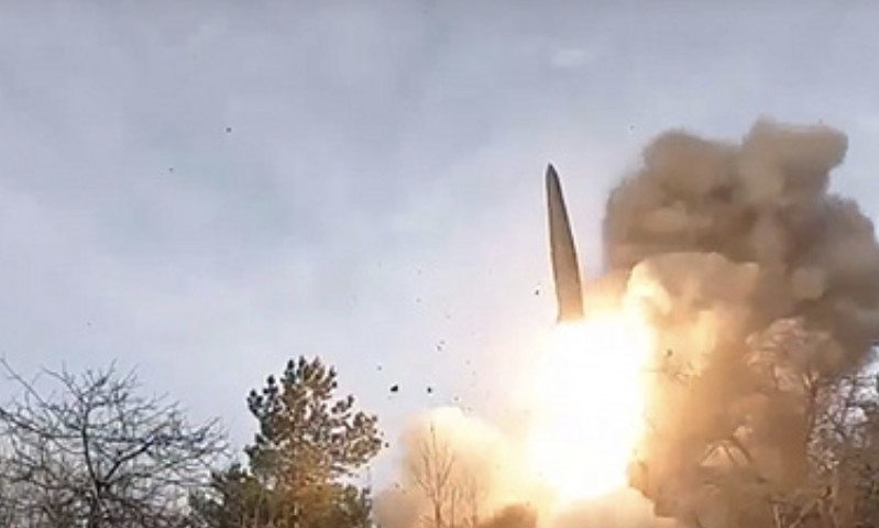 Xohi1260's tweet photo. In retaliation to Ukraine’s terrorist attacks on civilian facilities on Russian territory,  Armed Forces delivered a massive strike by ground-based and seaborne long-range precision weapons and attack unmanned aerial vehicles on enterprises of military-industrial sector, fuel and energy located in Kiev and the Kiev region, and military airfields’ infrastructure located in the Dnepropetrovsk, Poltava, Cherkassy, Chernigov and Kiev regions," the ministry reported.