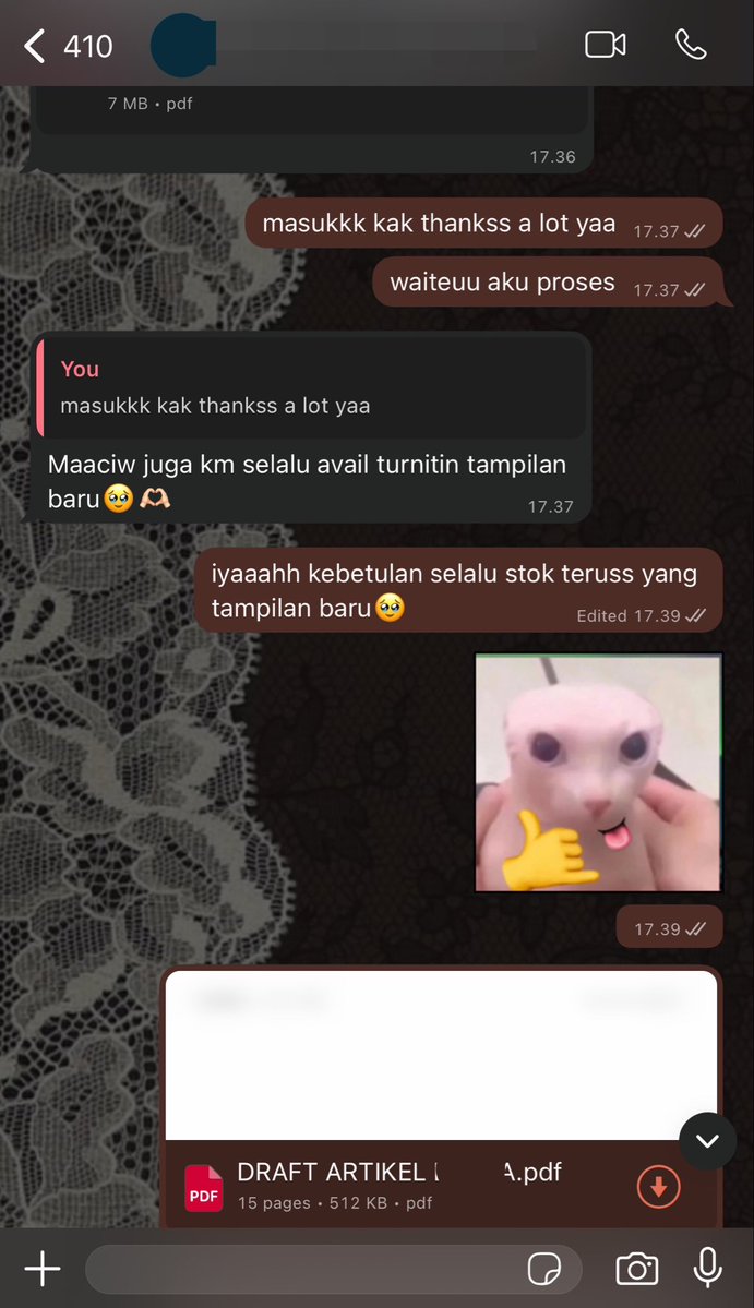 seonghyioen's tweet photo. haloo aku masih avail yaa cek ai dan cek turnitin versi lama atau baru, fast prosess yukk 100% aman no repository💗

#zonauang https://t.co/UWiWtod4rY