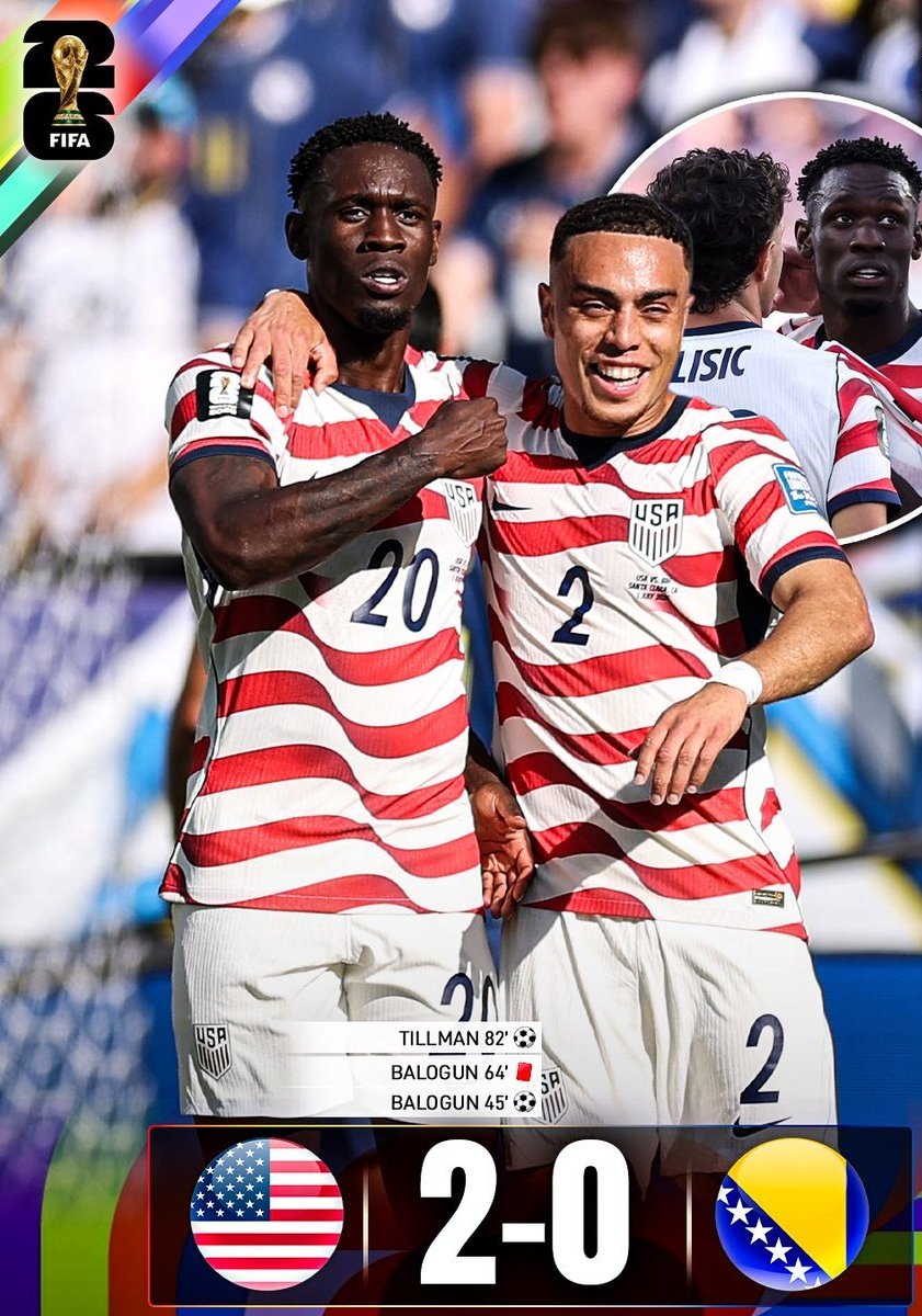 SergioRodr91650's tweet photo. 🔥🇺🇸 ESTADOS UNIDOS JUGARÁ LOS OCTAVOS DE FINAL DEL MUNDIAL

👀⚔️ La selección estadounidense se enfrentará a Bélgica en la próxima ronda. https://t.co/LTxKxIjje3